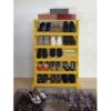 Sapateira de Piso Chão para Closets e Quartos 15 Pares Sapatos Amarelo Laca