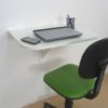 Mesa Dobrável de Parede Suspensa Cozinha Escrivaninha para Notebook Branco