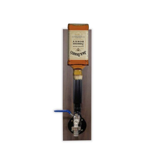 Dispenser Pingometro Parede Dosador Serve Bebidas Whisky Bar Adega Estilo Industrial Preto Laca