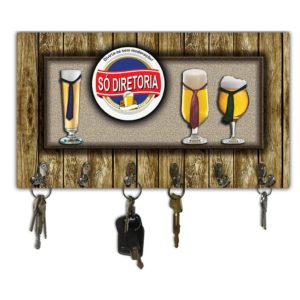Cabideiro de Parede Porta Colar Chaves Cintos Toalhas – Bar Cerveja