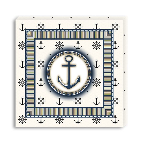 Conjunto Kit com 3 Quadros Decorativos Linha Náutica Marinheiro Mar 3